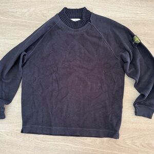 Stone Island Dark Blue Crewneck Sweater
